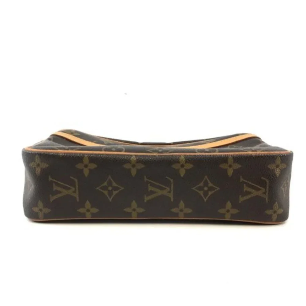 #46769 Toilette Cosmetic Evening Beauty Handbag Vanity Brown Monogram Canvas - Picture 4 of 12